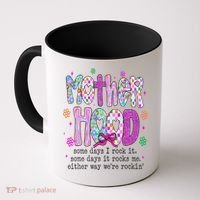 Motherhood Coquette Bow Checker Sarcastic MamaSassy Mother Coffee Mug thumb 0