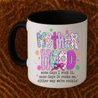 Motherhood Coquette Bow Checker Sarcastic MamaSassy Mother Coffee Mug thumb 2