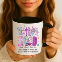 Motherhood Coquette Bow Checker Sarcastic MamaSassy Mother Coffee Mug thumb 3