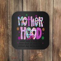 Motherhood Coquette Bow Checker Sarcastic MamaSassy Mother Coaster thumb 0