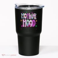 Motherhood Coquette Bow Checker Sarcastic MamaSassy Mother Tumbler thumb 0