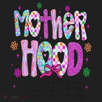 Motherhood Coquette Bow Checker Sarcastic MamaSassy Mother Hat thumb 2