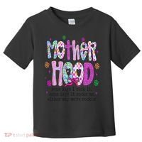 Motherhood Coquette Bow Checker Sarcastic MamaSassy Mother Toddler T-Shirt thumb 0
