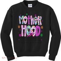 Motherhood Coquette Bow Checker Sarcastic MamaSassy Mother Kids Sweatshirt thumb 0