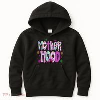 Motherhood Coquette Bow Checker Sarcastic MamaSassy Mother Kids Hoodie thumb 0