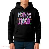 Motherhood Coquette Bow Checker Sarcastic MamaSassy Mother Kids Hoodie thumb 4