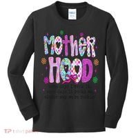 Motherhood Coquette Bow Checker Sarcastic MamaSassy Mother Kids Long Sleeve Shirt thumb 0