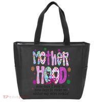 Motherhood Coquette Bow Checker Sarcastic MamaSassy Mother Tote Bag thumb 0