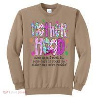 Motherhood Coquette Bow Checker Sarcastic MamaSassy Mother Sweatshirt thumb 0