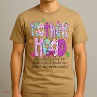 Motherhood Coquette Bow Checker Sarcastic MamaSassy Mother T-Shirt thumb 3