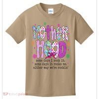 Motherhood Coquette Bow Checker Sarcastic MamaSassy Mother Kids T-Shirt thumb 0