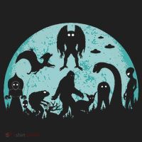 Mythical Creatures Bigfoot Loch Ness Monster Mothman Cryptid Women's Sweatshirt thumb 2