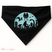 Mythical Creatures Bigfoot Loch Ness Monster Mothman Cryptid USA-Made Doggie Bandana thumb 0