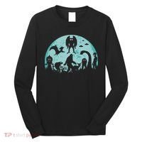 Mythical Creatures Bigfoot Loch Ness Monster Mothman Cryptid Long Sleeve Shirt thumb 0