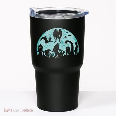 Mythical Creatures Bigfoot Loch Ness Monster Mothman Cryptid Tumbler
