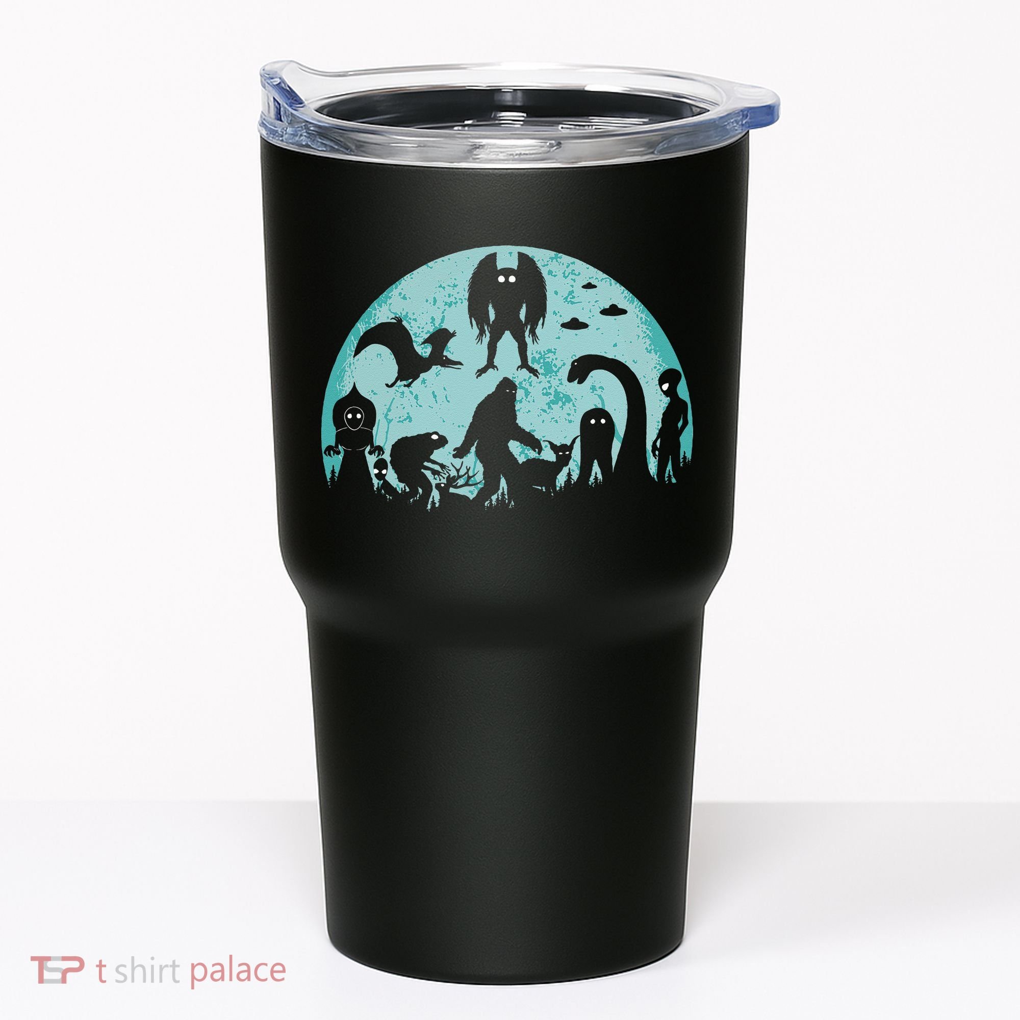 Mythical Creatures Bigfoot Loch Ness Monster Mothman Cryptid Tumbler