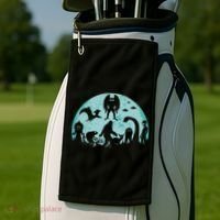 Mythical Creatures Bigfoot Loch Ness Monster Mothman Cryptid Golf Towel thumb 2