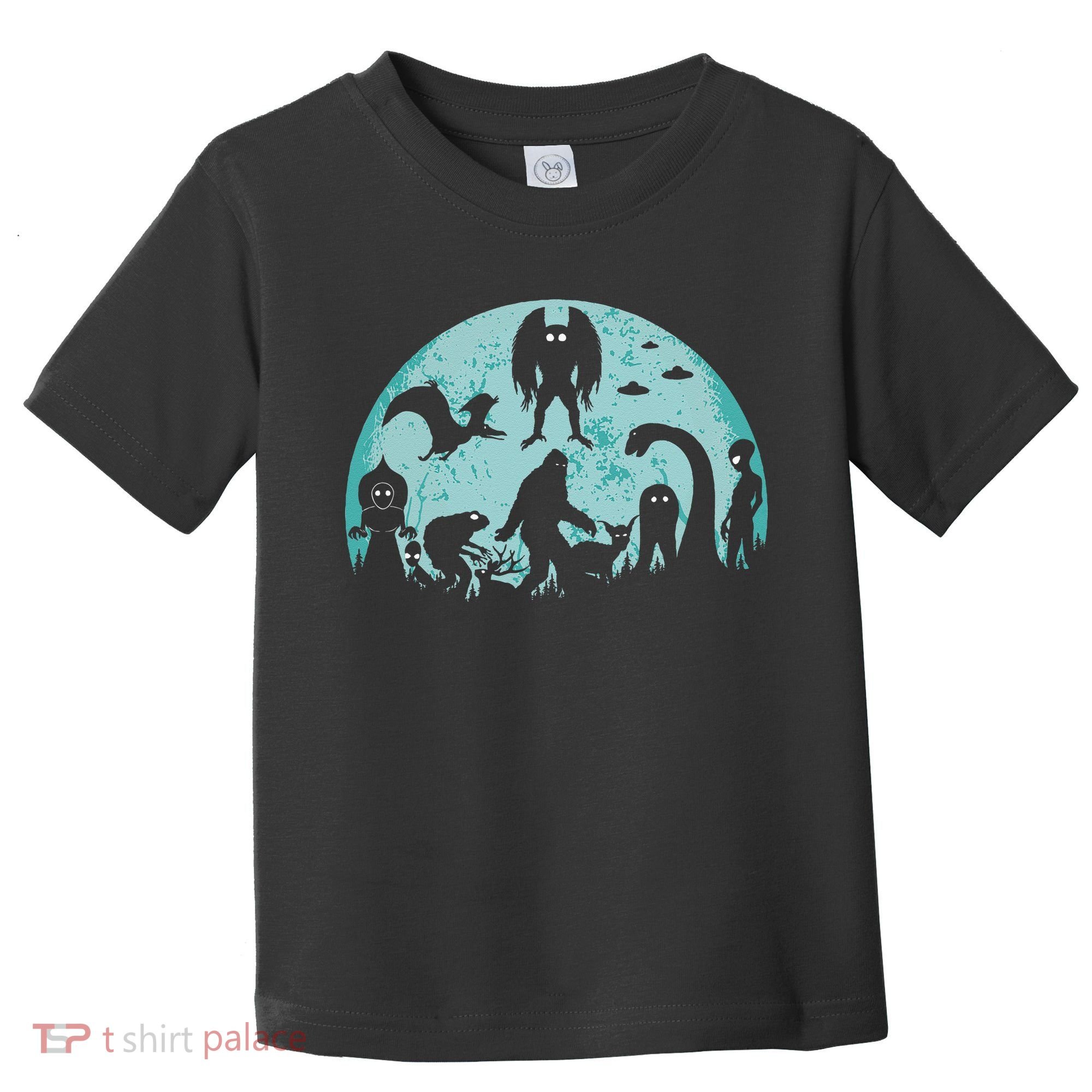 Mythical Creatures Bigfoot Loch Ness Monster Mothman Cryptid Toddler T-Shirt