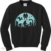 Mythical Creatures Bigfoot Loch Ness Monster Mothman Cryptid Kids Sweatshirt thumb 0