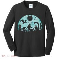 Mythical Creatures Bigfoot Loch Ness Monster Mothman Cryptid Kids Long Sleeve Shirt thumb 0
