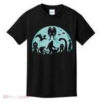 Mythical Creatures Bigfoot Loch Ness Monster Mothman Cryptid Kids T-Shirt thumb 0