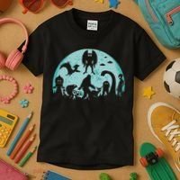 Mythical Creatures Bigfoot Loch Ness Monster Mothman Cryptid Kids T-Shirt thumb 3