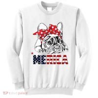 Merica Cute Bulldog 4th Of July Sweatshirt thumb 0