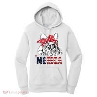 Merica Cute Bulldog 4th Of July Women's Hoodie thumb 0