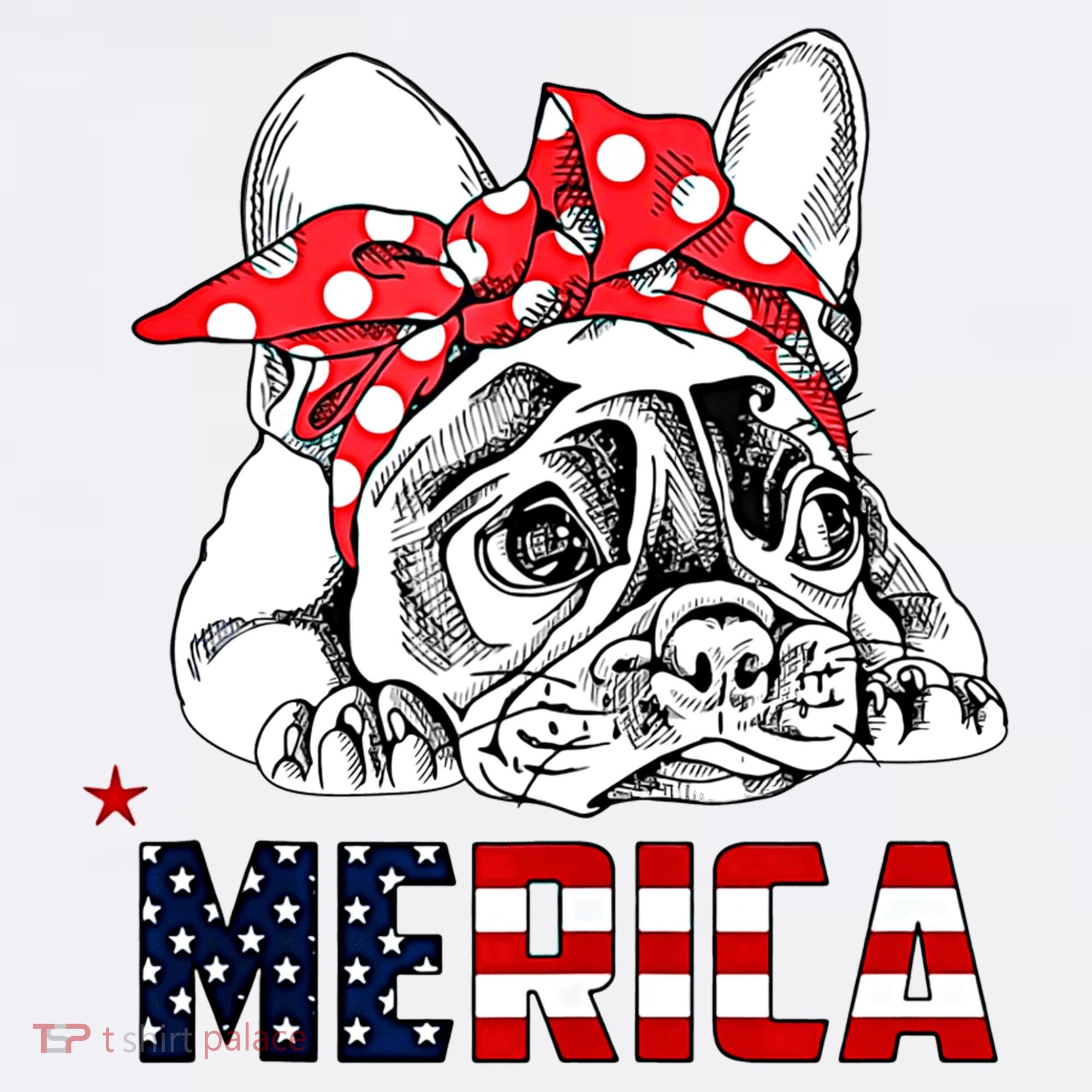 Merica Cute Bulldog 4th Of July Tumbler