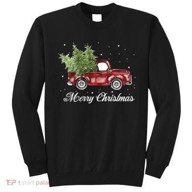 Merry Christmas Buffalo Truck Tree Red Plaid Sweatshirt