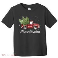 Merry Christmas Buffalo Truck Tree Red Plaid Toddler T-Shirt thumb 0