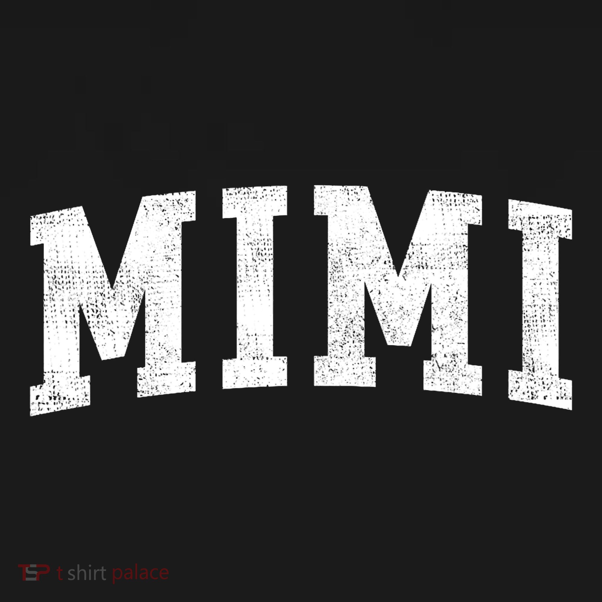 Mimi Classic Bold Font Mimi Birthday Gift USA-Made Doggie Bandana