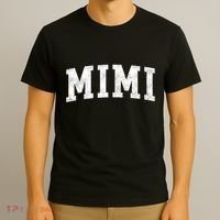 Mimi Classic Bold Font Mimi Birthday Gift T-Shirt thumb 3