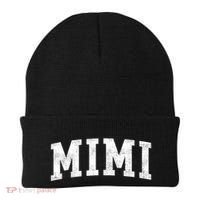 Mimi Classic Bold Font Mimi Birthday Gift Beanie thumb 0
