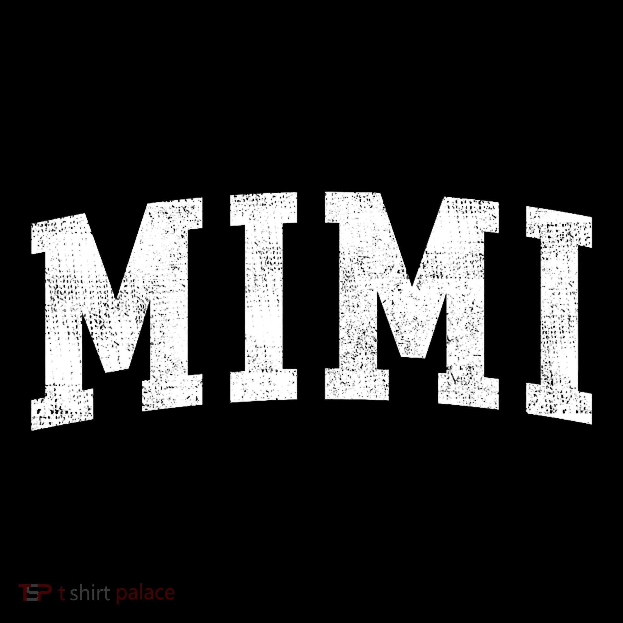 Mimi Classic Bold Font Mimi Birthday Gift Women's Hoodie