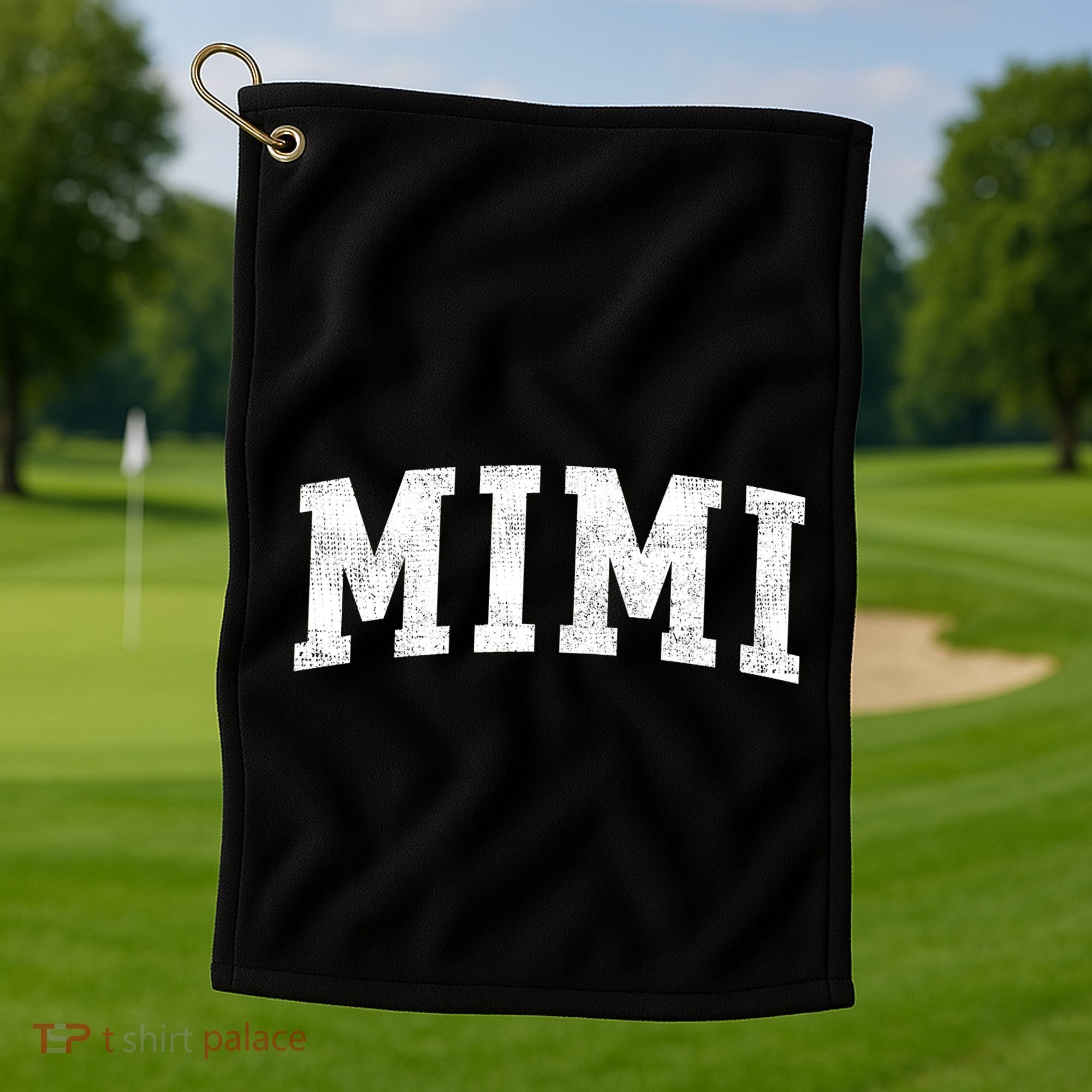 Mimi Classic Bold Font Mimi Birthday Gift Golf Towel
