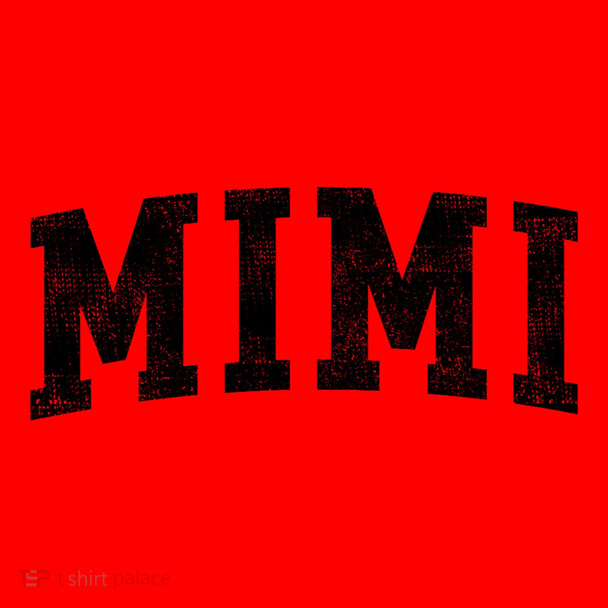 Mimi Classic Bold Font Mimi Birthday Gift Santa Hat