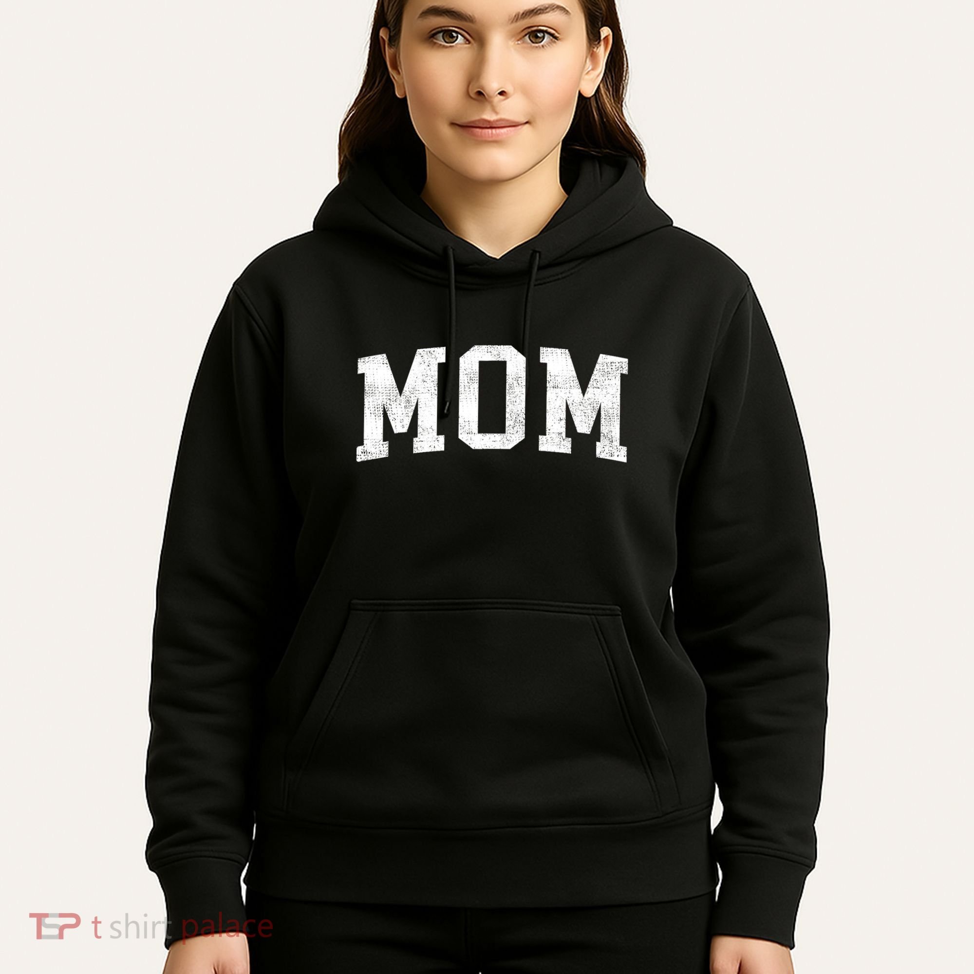 Mom Classic Bold Font Mommy Birthday Gift Hoodie