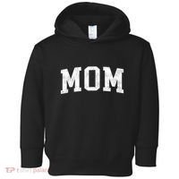 Mom Classic Bold Font Mommy Birthday Gift Toddler Hoodie thumb 0