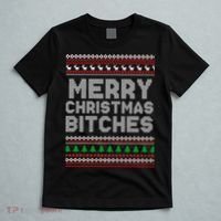 Merry Christmas Bitches Ugly Christmas , Christmas Vacation ,Ugly Christmas T-Shirt thumb 5