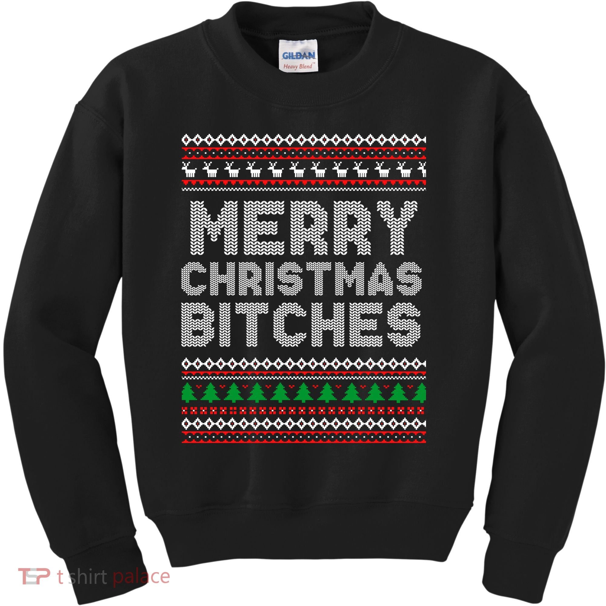 Merry Christmas Bitches Ugly Christmas , Christmas Vacation ,Ugly Christmas Kids Sweatshirt