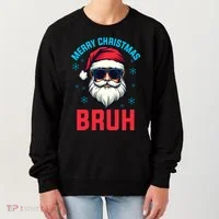Merry Christmas Bruh Women's Sweatshirt thumb 0