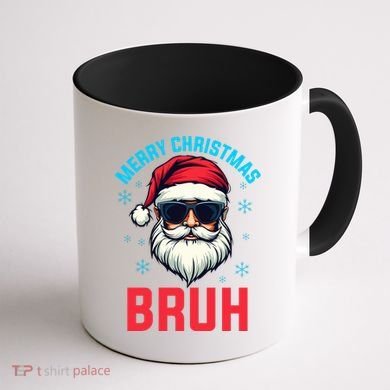 Merry Christmas Bruh Coffee Mug back