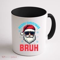 Merry Christmas Bruh Coffee Mug thumb 1