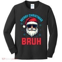 Merry Christmas Bruh Kids Long Sleeve Shirt thumb 0