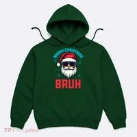 Merry Christmas Bruh Hoodie thumb 0