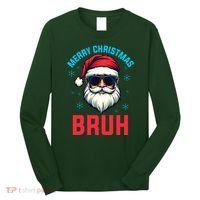 Merry Christmas Bruh Long Sleeve Shirt thumb 0