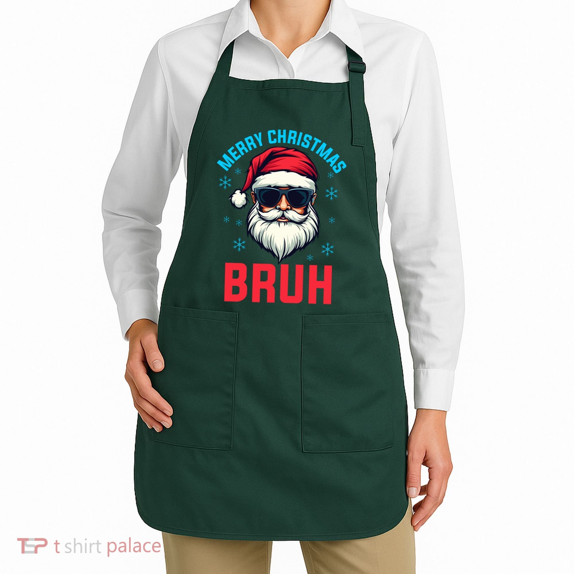 Merry Christmas Bruh Apron