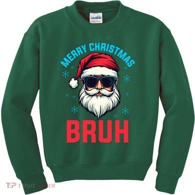 Merry Christmas Bruh Kids Sweatshirt