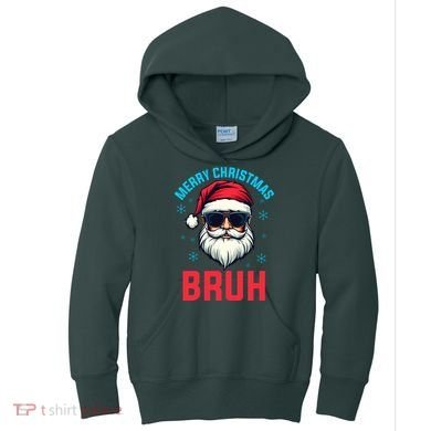 Merry Christmas Bruh Kids Hoodie